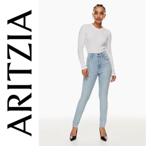 Denim Forum Denim - Aritzia Denim Forum Lola High Rise Skinny Jean size 28 full length 30L